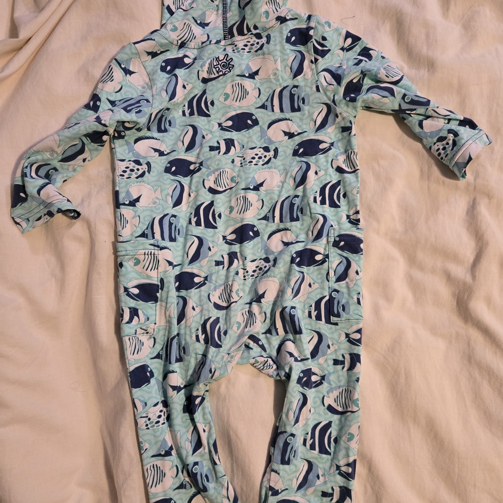 Baby Hooded Everyday Romper UPF 50+ 18/24 Month - Picture 3 of 4